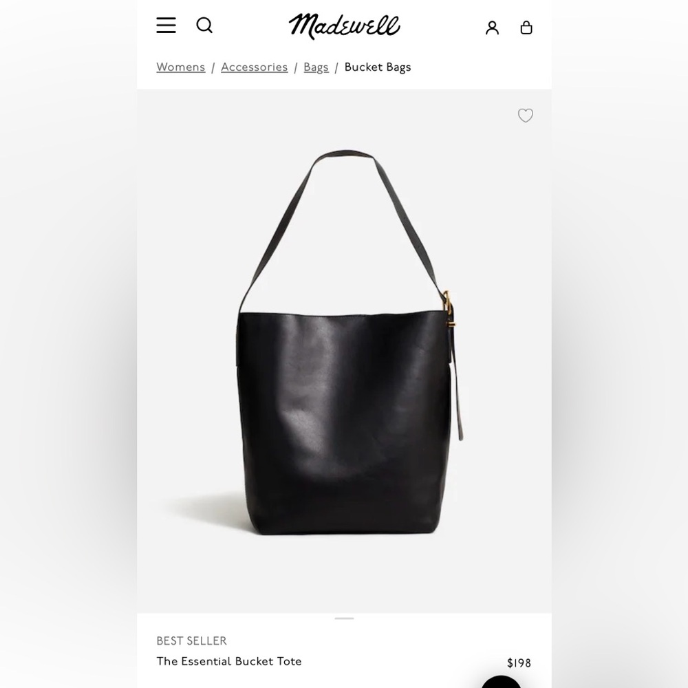 Madewell Essential Bucket Tote